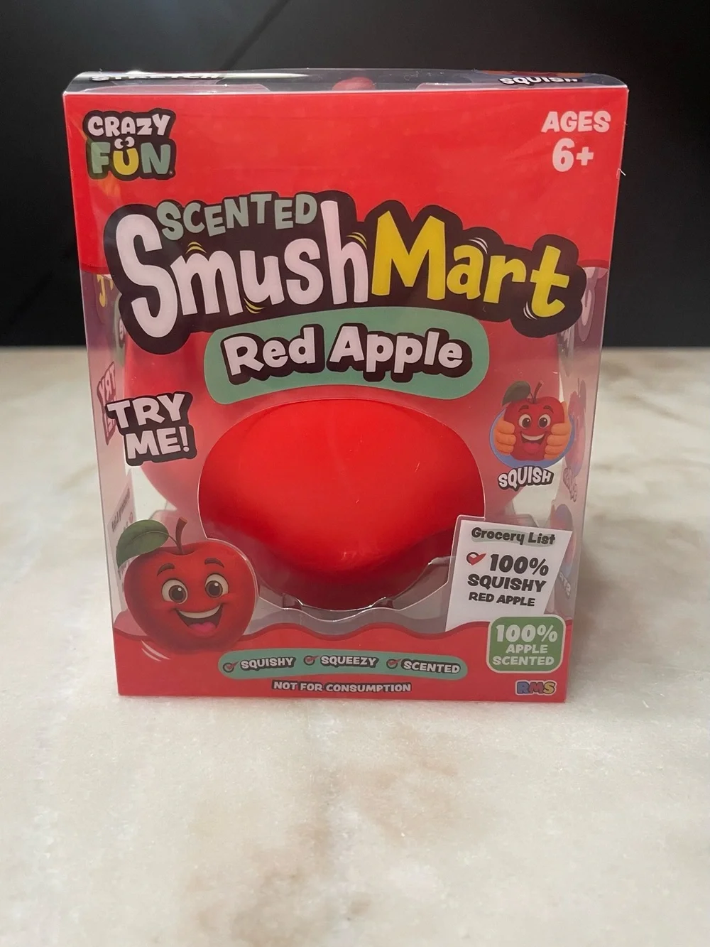 SmushMart Scented Red Apple Squishy Toy - Red